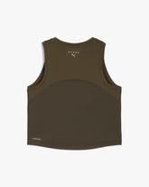 : PUMA X HYROX WOMEN'S CLOUDSPUN THERMOADAPT CROP TANK DARK OLIVE